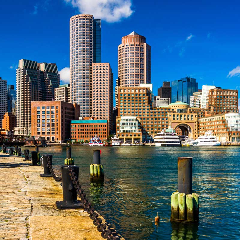quincy to boston ferry day trips: photo of boston waterfront